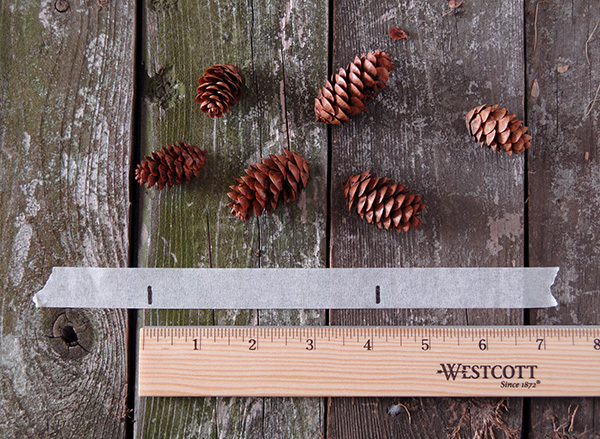 mini pine cone garland